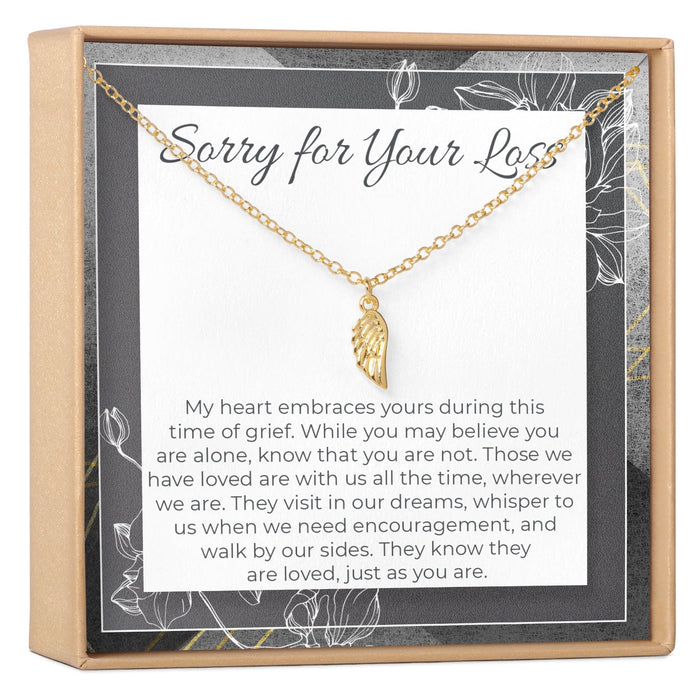 Sympathy Wing Pendant Necklace by Dear Ava