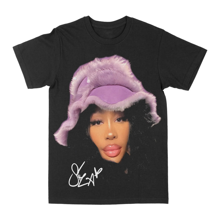SZA "Big Face Purple Bucket" Graphic Tee by Obsessed with graphic tees