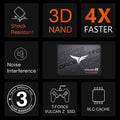 T-Force Vulcan Z 2TB SLC Cache 3D NAND TLC 2.5 Inch SATA III Internal Solid State Drive (Refurbished) by DailySale