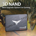T-Force Vulcan Z 2TB SLC Cache 3D NAND TLC 2.5 Inch SATA III Internal Solid State Drive (Refurbished) by DailySale