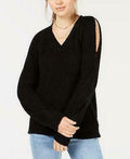 Crave Fame Juniors V-Neck Twisted Long-Sleeve Sweater, Large by Vanessa Jane