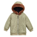 First Impressions Baby Boys Hooded Chevron Jacket by Vanessa Jane