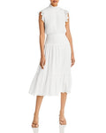 Aqua Ruffled MIDI Dress by Vanessa Jane