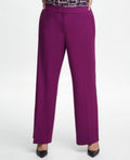 Calvin Klein Womens Highline Casual Wide Leg Pants, Purple, 14W Regular by Vanessa Jane