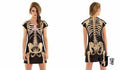 Faux Real Skeleton Sublimated Photorealistic Halloween Costume Dress, Medium by Vanessa Jane