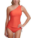 DKNY Classic One-Shoulder Tankini Swim Top by Vanessa Jane