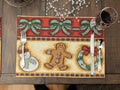 DaDa Bedding Set of 8 Pieces Gingerbread Sweets Holiday Table Tapestry - 4 Placemats, 2 Table Runners, 2 Throw Pillow Covers (12917) by DaDalogy Bedding Collection