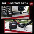 TACKLIFE Car Tire Inflator 12V DC Portable Air Compressor with 3 LED Lights by DailySale