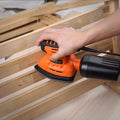 Tacklife Classic Mouse Detail Sander With 12 Pieces Sandpapers by DailySale