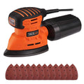 Tacklife Classic Mouse Detail Sander With 12 Pieces Sandpapers by DailySale