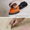 Tacklife Classic Mouse Detail Sander With 12 Pieces Sandpapers by DailySale