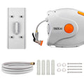 TACKLIFE Garden Retractable Hose Reel 82+8 FT 5/8'' Wall Mounted by DailySale