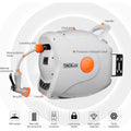 TACKLIFE Garden Retractable Hose Reel 82+8 FT 5/8'' Wall Mounted by DailySale