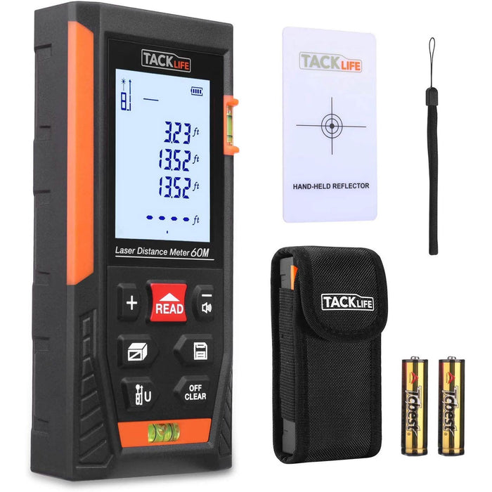 Tacklife HD60 Classic Laser Measuring Device 196Ft by DailySale