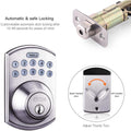 TACKLIFE Keypad Electronic Deadbolt Door Lock, Keyless Entry Door Lock With 1-Touch Motorized Auto-Locking by DailySale