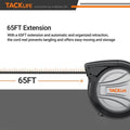 Tacklife Retractable Extension Cord, 65FT+4.5 Extension Cord Reel by DailySale