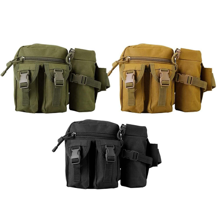 Tactical Waist Bag Utility Pouch Belt Bag with Water Bottle Pouch by DailySale