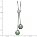 Tahitian Black Pearl Necklace by Fine Color Jewels