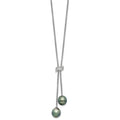 Tahitian Black Pearl Necklace by Fine Color Jewels