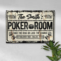 Take The Risk Poker Room Sign by Tailored Canvases