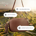 Italian Full-Grain Leather Crossbody Bag | Parma by TAKEASY