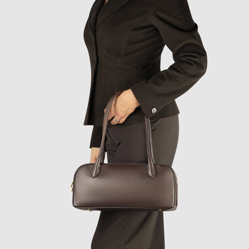 Italian Full-Grain Leather Shoulder Bag | Lecco by TAKEASY