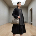 Italian Genuine Woven-Embossed Metallic Suede Top-Handle Bag | Savona by TAKEASY