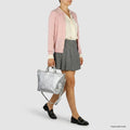 Italian Genuine Metallic Suede Top-Handle Bag | Padova by TAKEASY