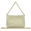 Italian Genuine Basketweave-Embossed Suede Crossbody Bag | Bergamo by TAKEASY