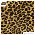 Italian Genuine Leopard-Print Metallic Suede Crossbody Bag | Potenza by TAKEASY