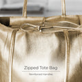 Italian Metallic Full-Grain Leather Tote Bag | Vinci by TAKEASY