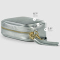 Italian Metallic Full-Grain Leather Crossbody Bag | Napoli by TAKEASY