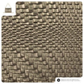 Italian Genuine Basketweave-Embossed Metallic Suede Crossbody Bag | Bari by TAKEASY