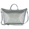Italian Genuine Metallic Suede Top-Handle Bag | Padova