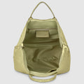 Italian Genuine Basketweave-Embossed Metallic Suede Top-Handle Bag | Imperia by TAKEASY