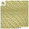 Italian Genuine Basketweave-Embossed Metallic Suede Top-Handle Bag | Imperia by TAKEASY