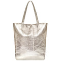 Italian Genuine Metallic Suede Tote Bag | Pisa by TAKEASY