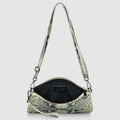 Italian Genuine Python-Print Suede Crossbody Bag | Lecce by TAKEASY