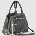 Italian Genuine Suede & Full-Grain Leather Top-Handle Bag | Forlì by TAKEASY