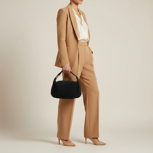 Italian Genuine Suede & Full-Grain Leather Crossbody Bag | Cremona by TAKEASY