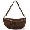 Italian Genuine Suede Crossbody Bag | Genova