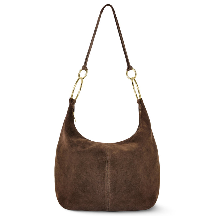 Italian Genuine Suede Hobo Bag | Belluno by TAKEASY