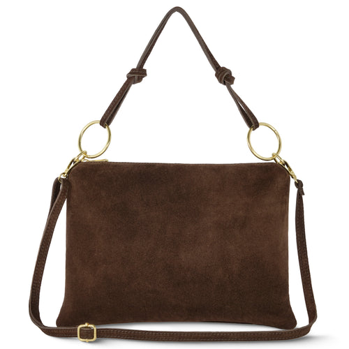 Italian Genuine Suede Shoulder Bag | Modena by TAKEASY