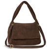 Italian Genuine Suede Top-Handle Bag | Ravenna