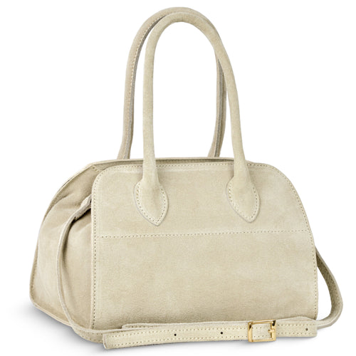 Italian Genuine Suede Top-Handle Bag | Novara by TAKEASY