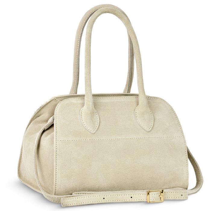 Italian Genuine Suede Top-Handle Bag | Novara by TAKEASY