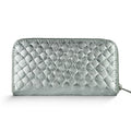 Italian Genuine Woven-Embossed Metallic Suede Wallet | Trento by TAKEASY