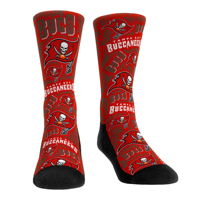 Tampa Bay Buccaneers - Logo Sketch (Red) by Rock 'Em Socks