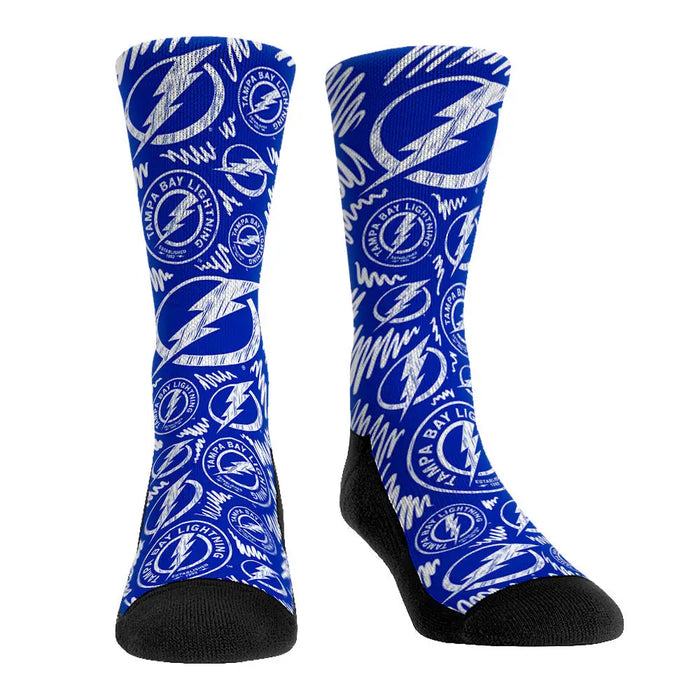 Tampa Bay Lightning - Logo Sketch by Rock 'Em Socks