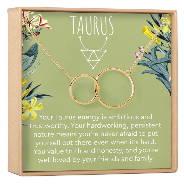 Taurus Zodiac Gift Necklace by Dear Ava